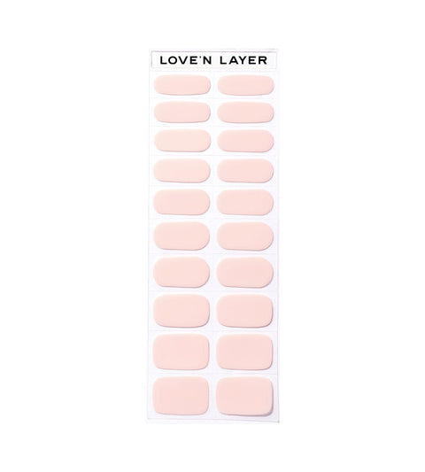 Solid Light Pink Nail Polish Layers