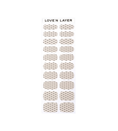 LNL Lace Black Nail polish Layers