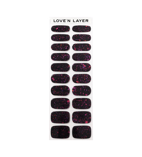 Space Deep Purple Nail polish Layers