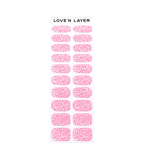 Leo Poppy Pink Nail polish Layers